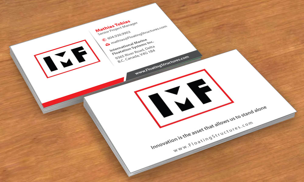 Business Card Design by Sbss for International Marine Floatation Systems, Inc. | Design #2458966