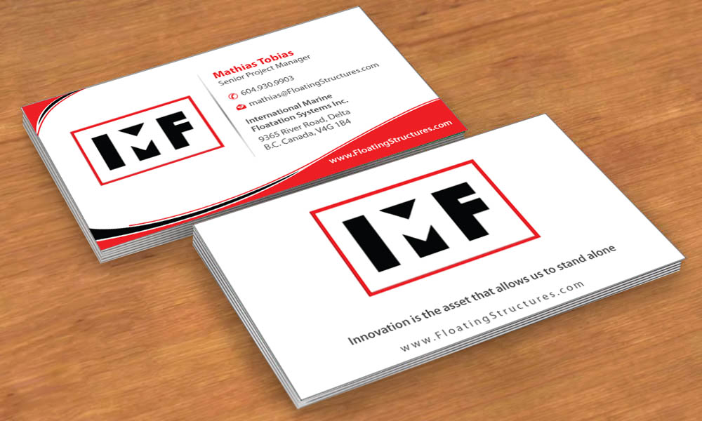Business Card Design by Sbss for International Marine Floatation Systems, Inc. | Design #2459032