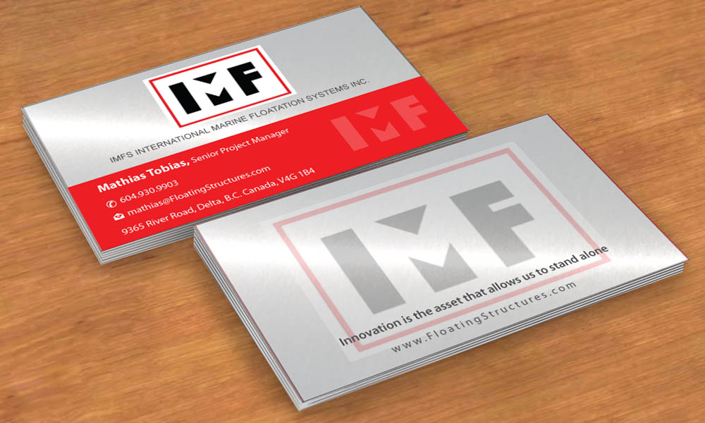 Business Card Design by Sbss for International Marine Floatation Systems, Inc. | Design #2459043