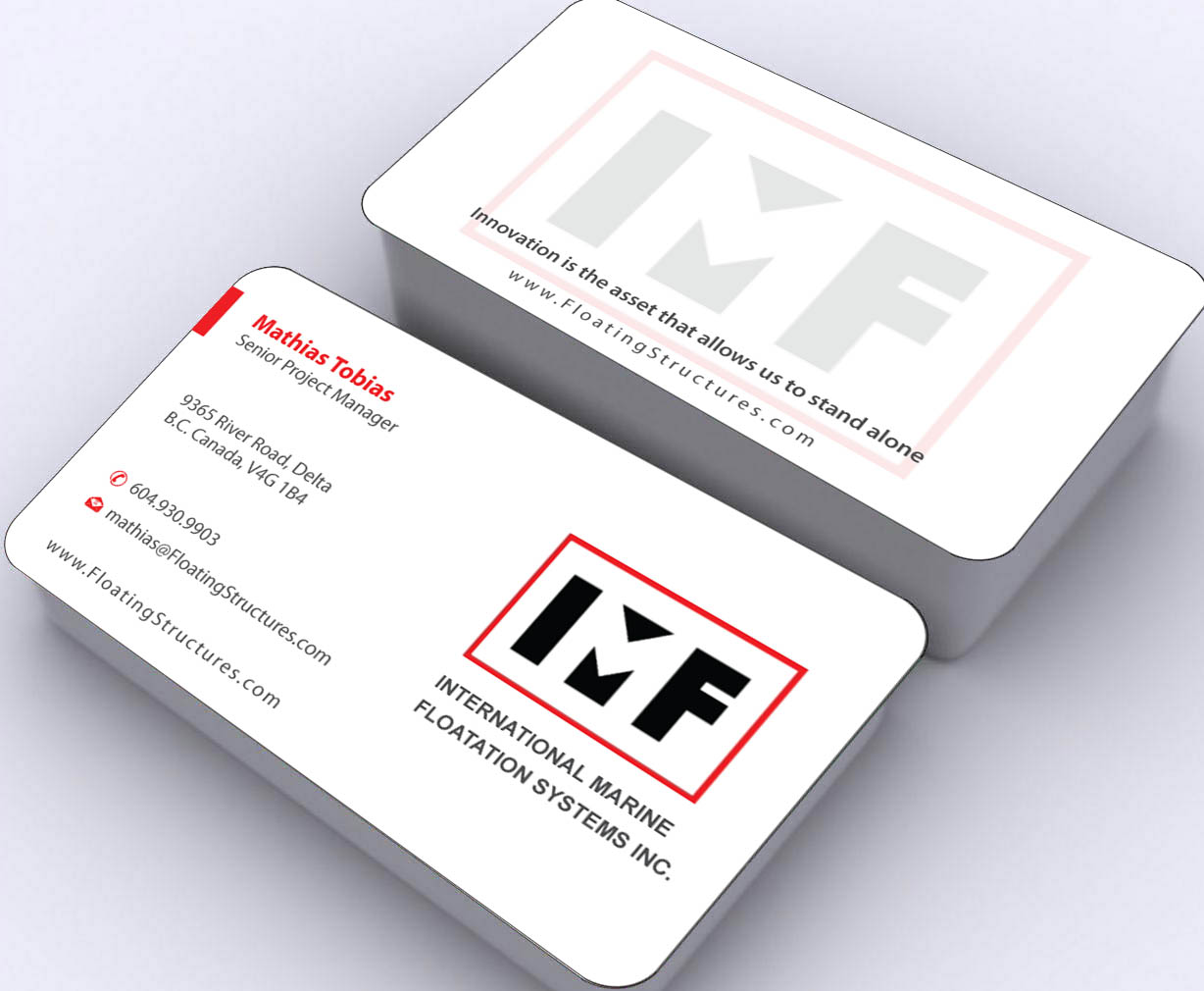 Business Card Design by Sbss for International Marine Floatation Systems, Inc. | Design #2459076