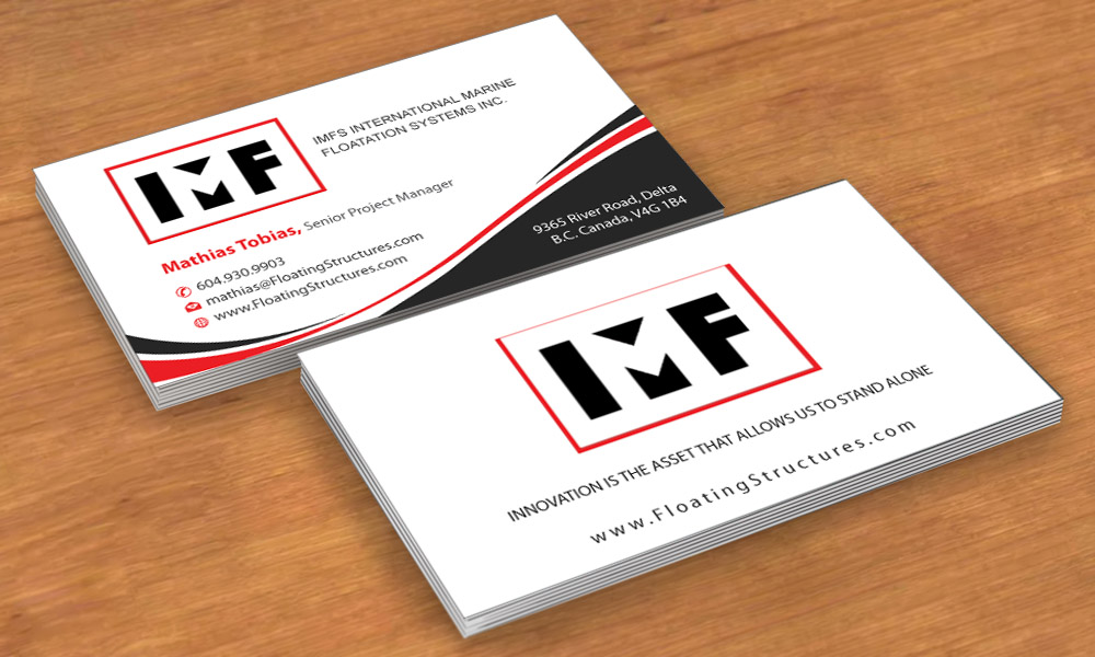 Business Card Design by Sbss for International Marine Floatation Systems, Inc. | Design #2459164