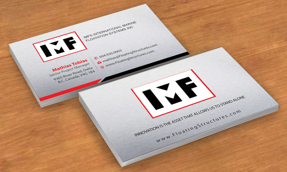 Business Card Design by Sbss for International Marine Floatation Systems, Inc. | Design #2459174