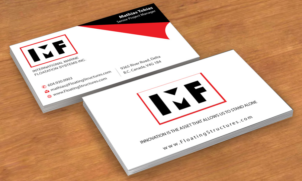 Business Card Design by Sbss for International Marine Floatation Systems, Inc. | Design #2459200