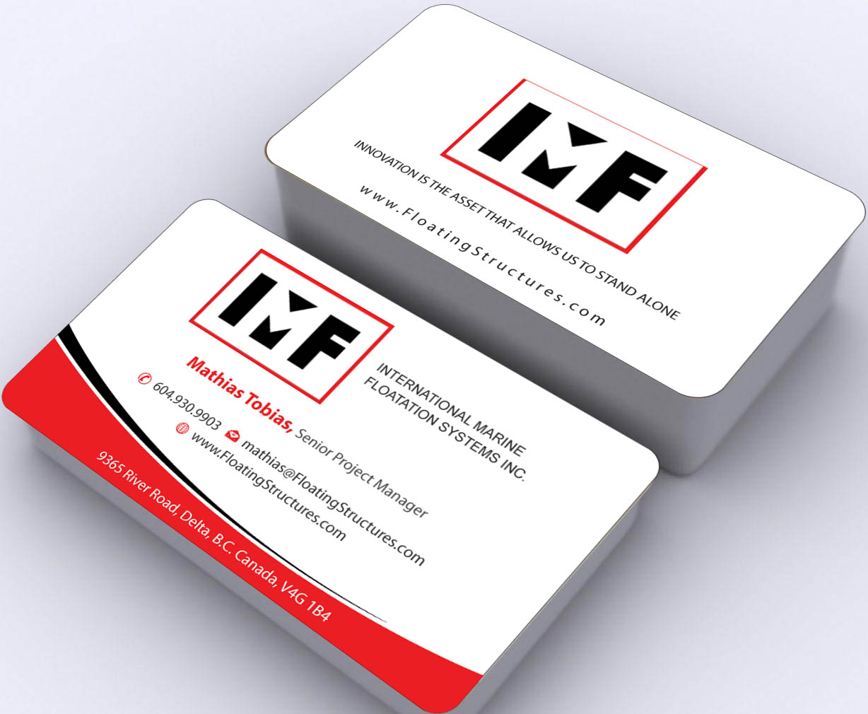 Business Card Design by Sbss for International Marine Floatation Systems, Inc. | Design #2459236