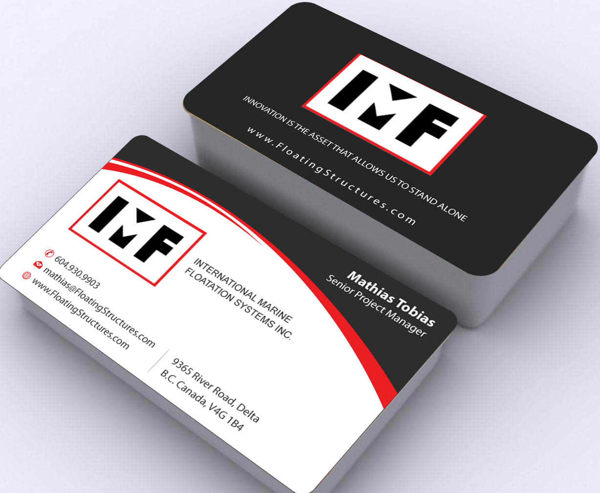 Business Card Design by Sbss for International Marine Floatation Systems, Inc. | Design #2459239