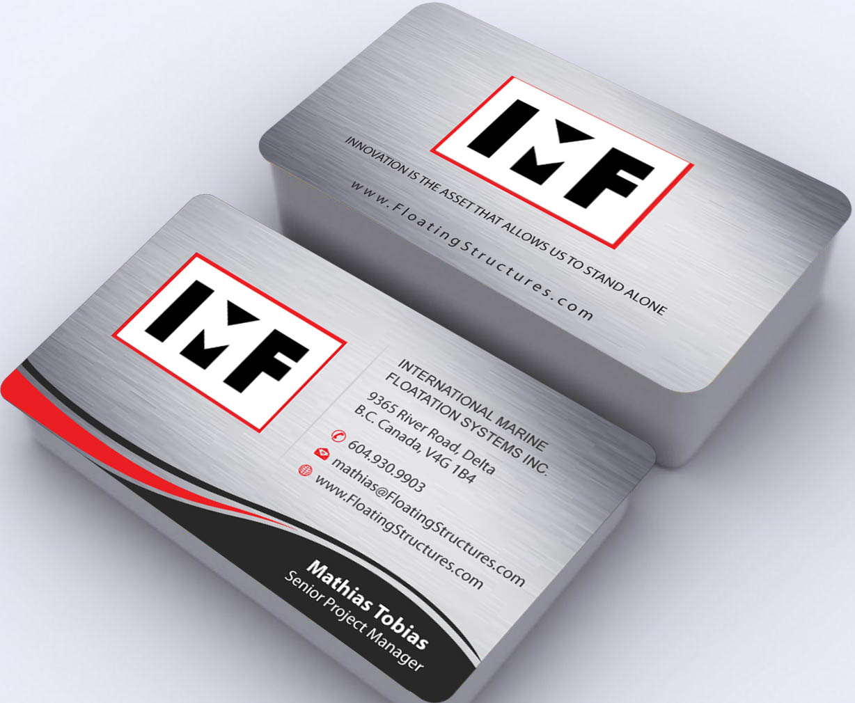 Visitenkarten-Design von Sbss für International Marine Floatation Systems, Inc. | Design #2459248