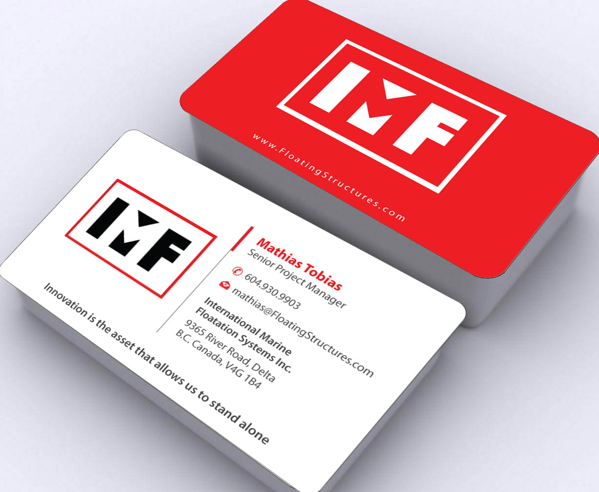 Visitenkarten-Design von Sbss für International Marine Floatation Systems, Inc. | Design #2468654