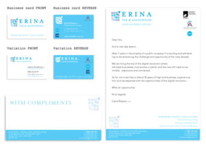 Stationery Design by BluemoonOz for Robson Accounting  | Design #12792431