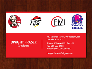 Business Card Design by firebird2011 for this project | Design: #527945