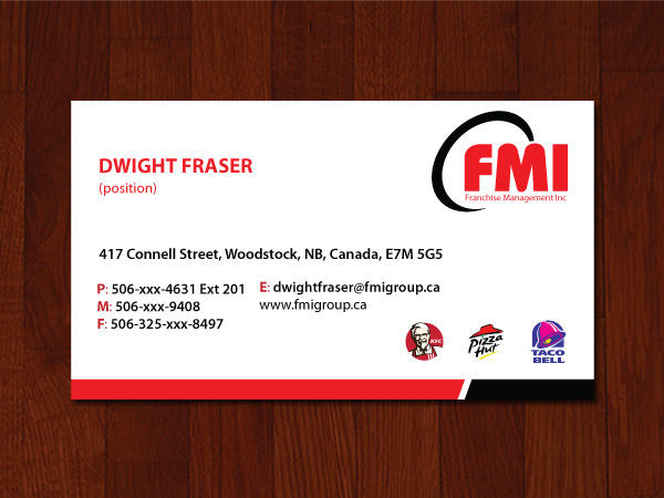 Business Card Design by firebird2011 for this project | Design #542795