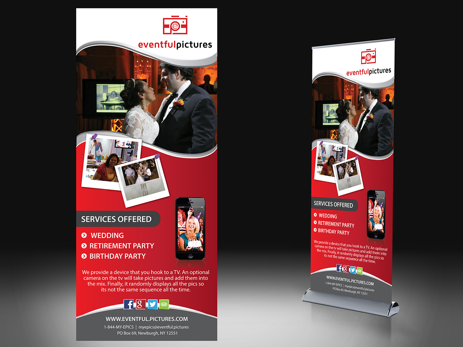 Advertisement Design by alex989 for Eventful Pictures | Design #12857348