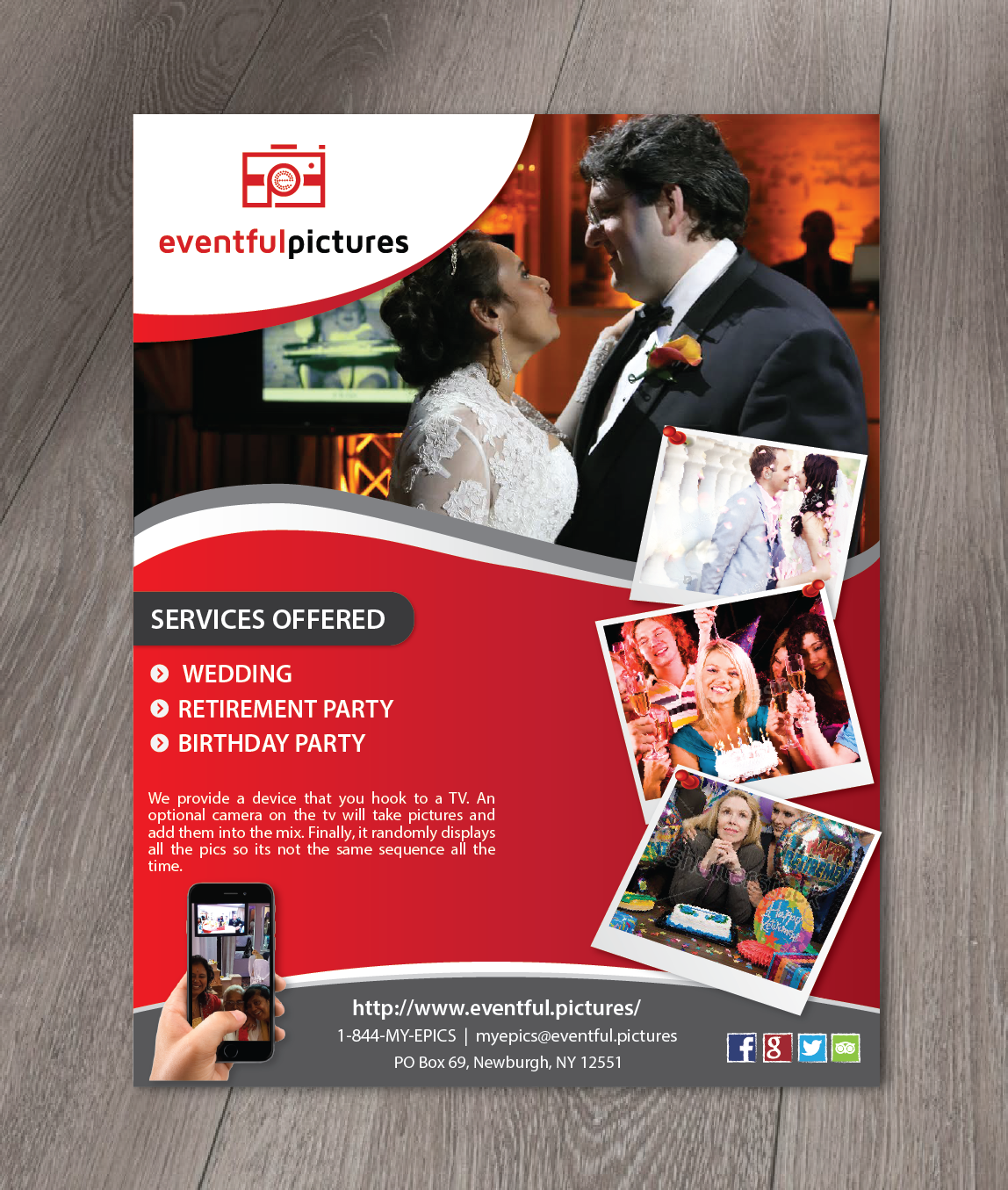 Advertisement Design by alex989 for Eventful Pictures | Design #12869357