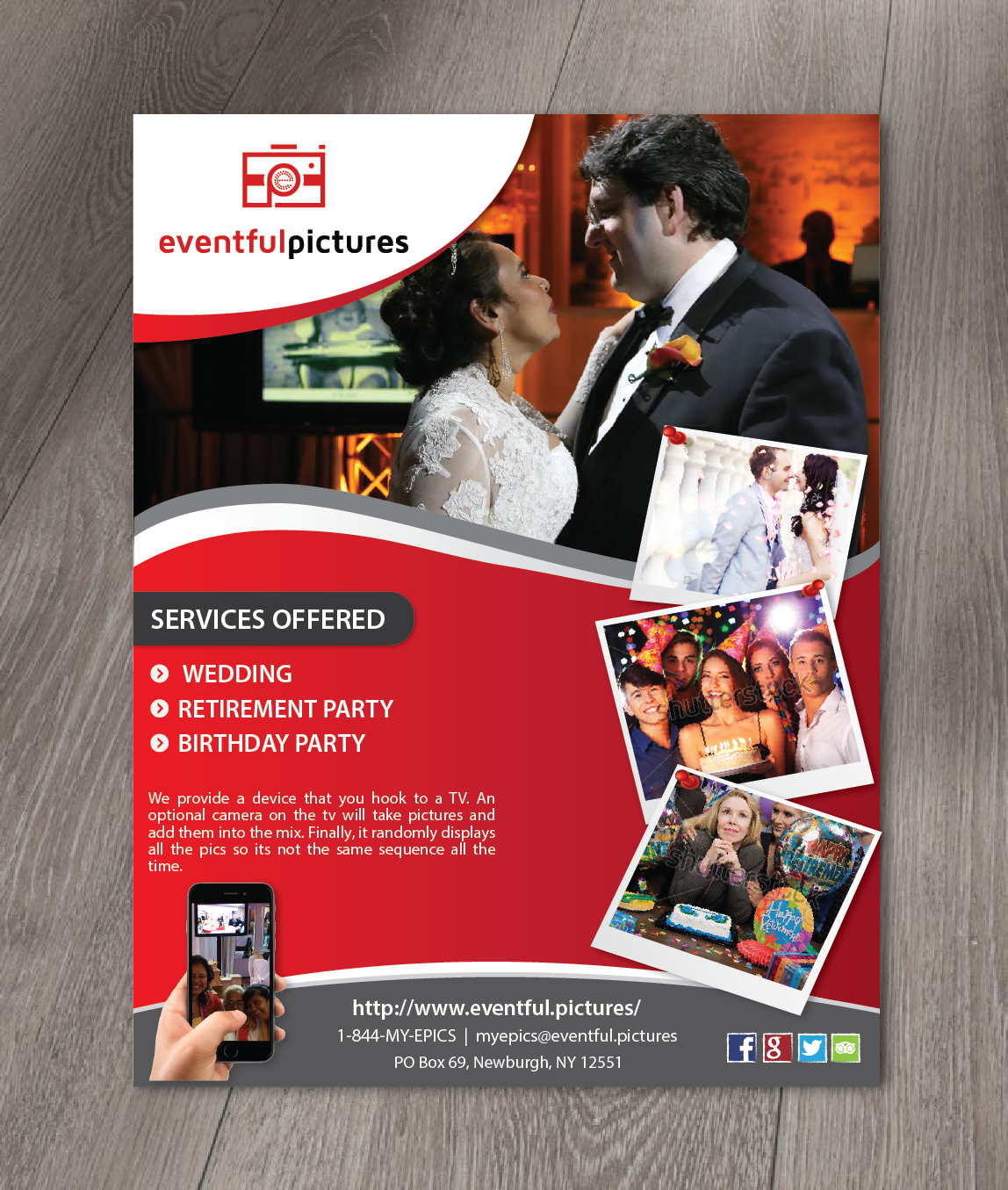 Advertisement Design by alex989 for Eventful Pictures | Design #12874143