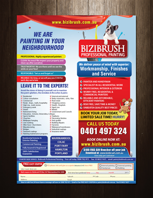 Flyer Improve For Painting Company | Diseño de Flyer por meet007