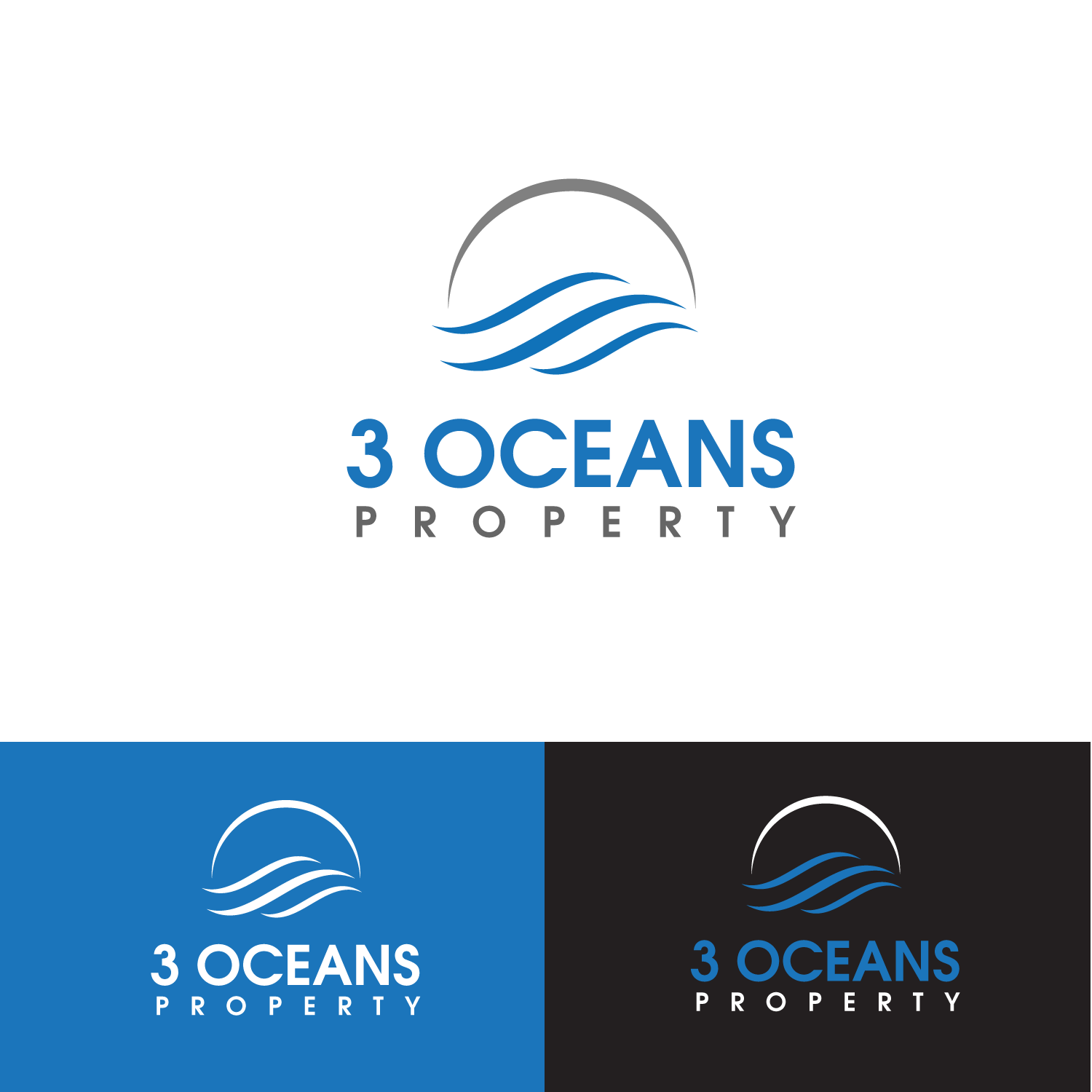 Logo Design by Quadro for 3 oceans property | Design #13057766