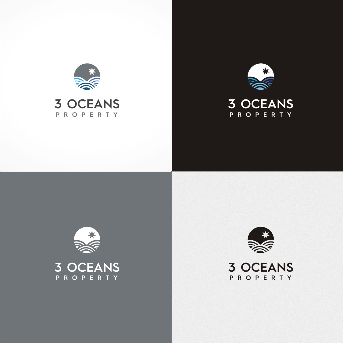 Logo Design by gray mind for 3 oceans property | Design #12853720