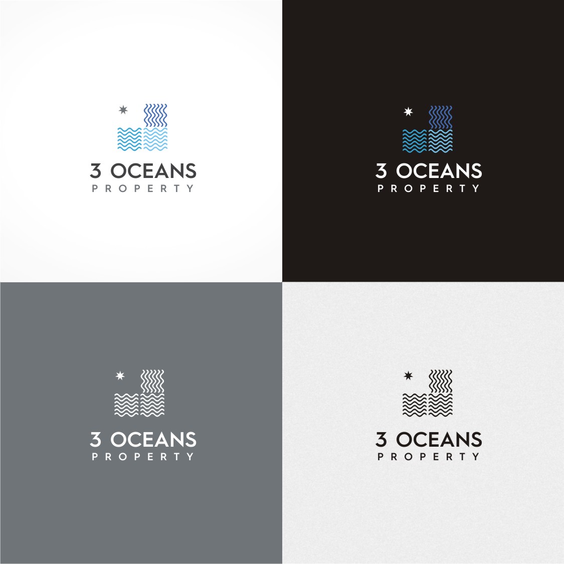 Logo Design by gray mind for 3 oceans property | Design #12853734