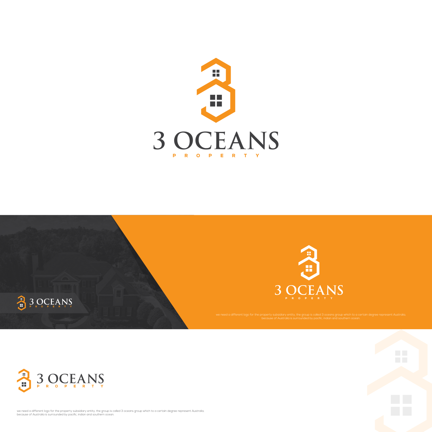 Logo Design by Artism Design for 3 oceans property | Design #13055648