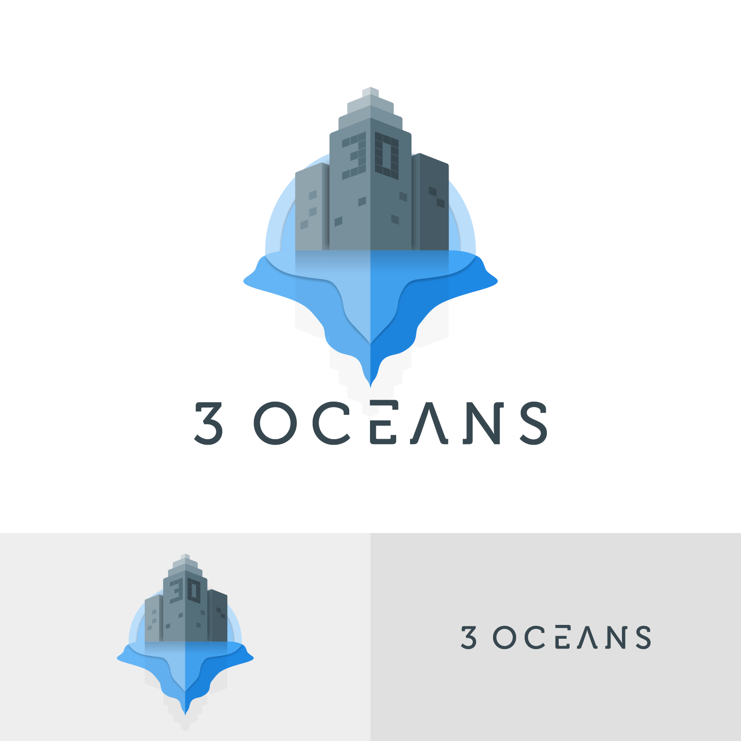 Logo Design by Julianur Rahmani for 3 oceans property | Design #13042300