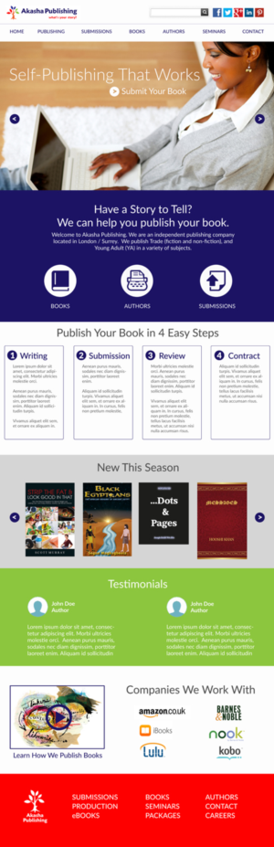 Akasha Publishing | Web-Design von Javelin Studio