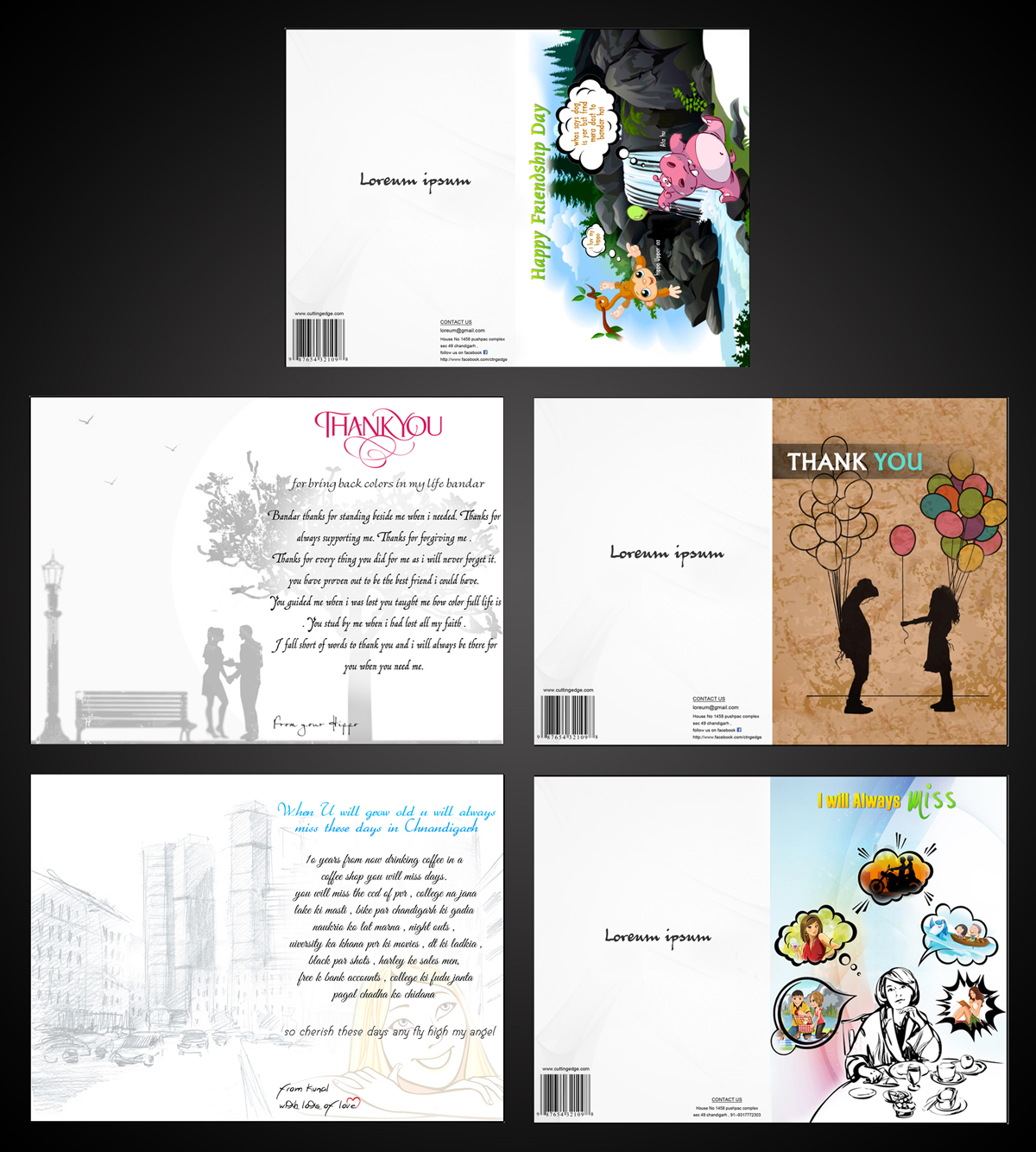 Greeting Card Design by kunal for Aero Images | Design #2587175