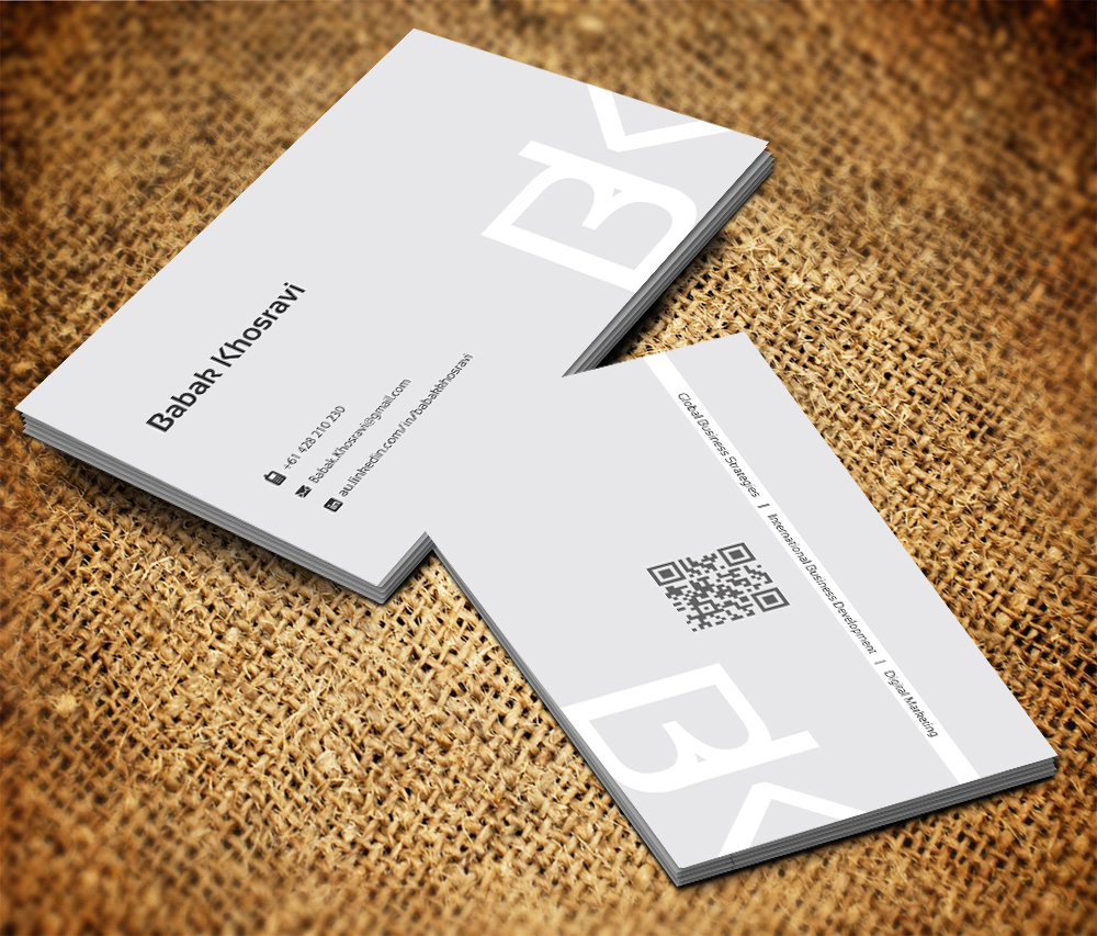 Business Card Design For Babak Khosravi By Gtools 2494179 Business Card Design By Gtools For Job Seeker Professional 2494179