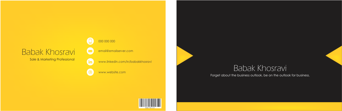 Business Card Design by  Eyaadh for this project | Design #2477939