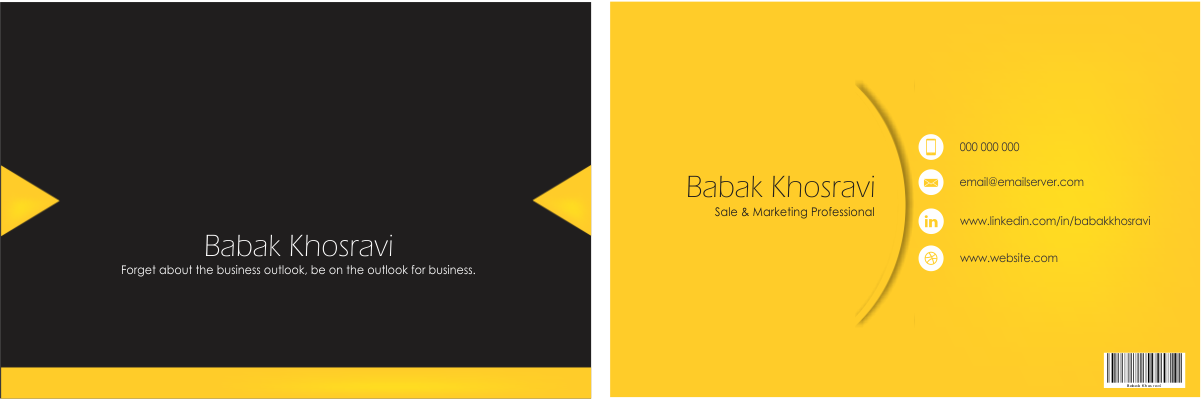 Business Card Design by  Eyaadh for this project | Design #2477957