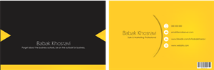 Business Card Design by  Eyaadh for this project | Design #2477957