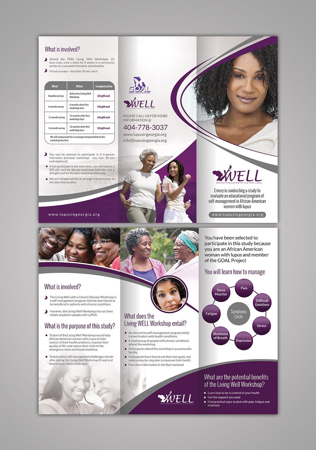 Design de Brochure par creative.bugs pour Emory University Div. of Rheumatology | Design #13227662