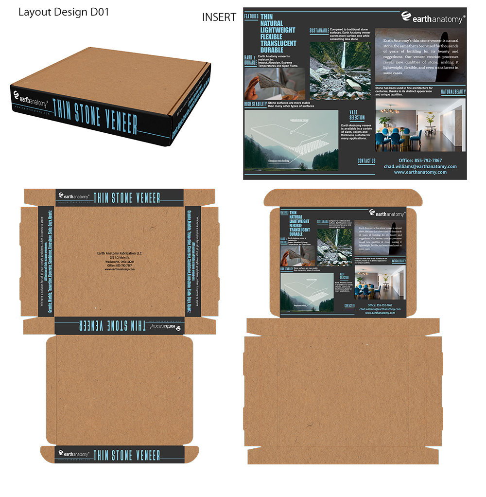 Verpackungs-Design von Chromax8 für Earth Anatomy Fabrication llc | Design #12798333