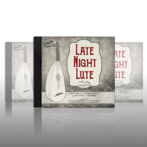 Late Night Lute. A CD of beautiful 17th century music for lute played by a world famous lutenist. | CD Cover Design by elveneclipse