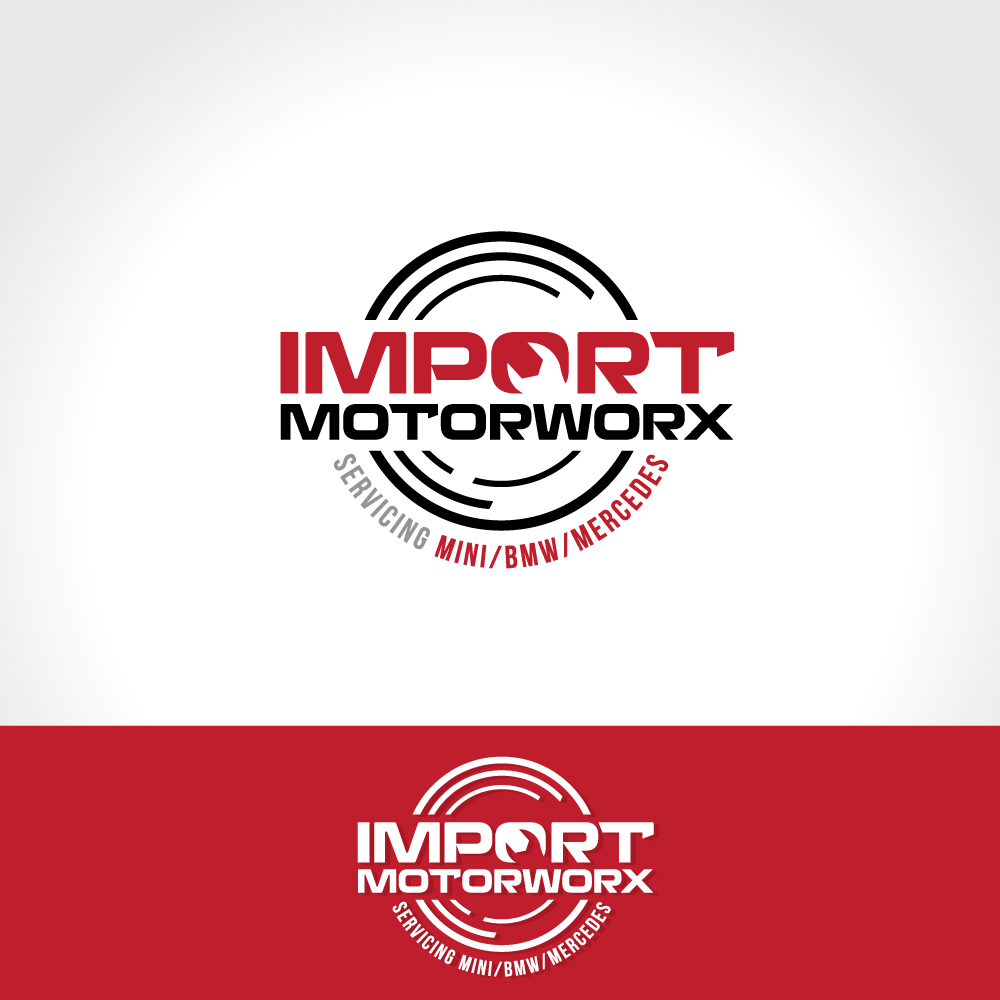 Logo Design by Sujit Banerjee for Import MotorWorx | Design #12830759