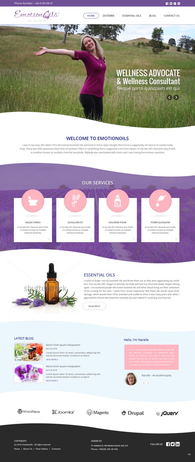 Web Design by pb for this project | Design #12818365