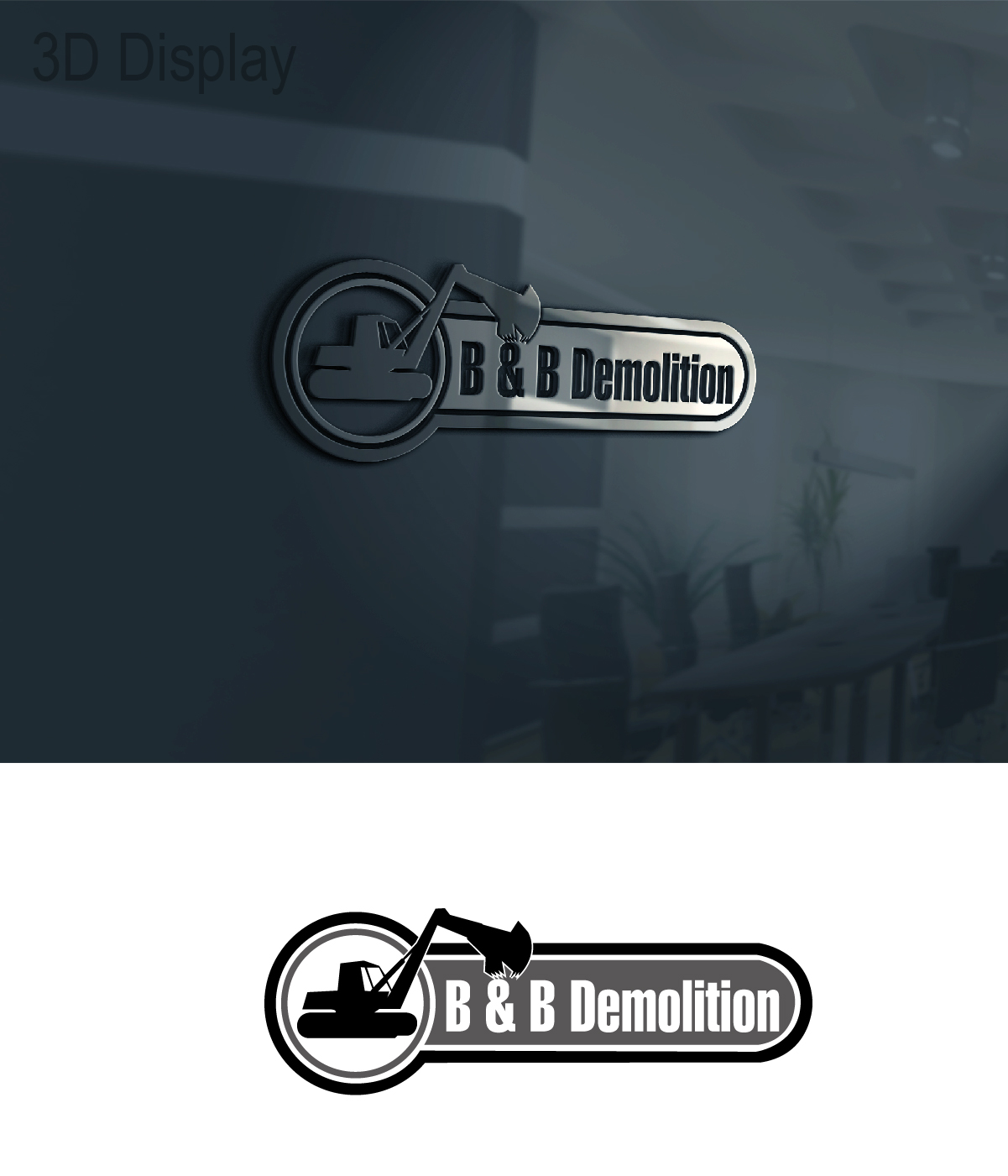 Logo Design by 3Guys for B&B Demolition | Design #12809569
