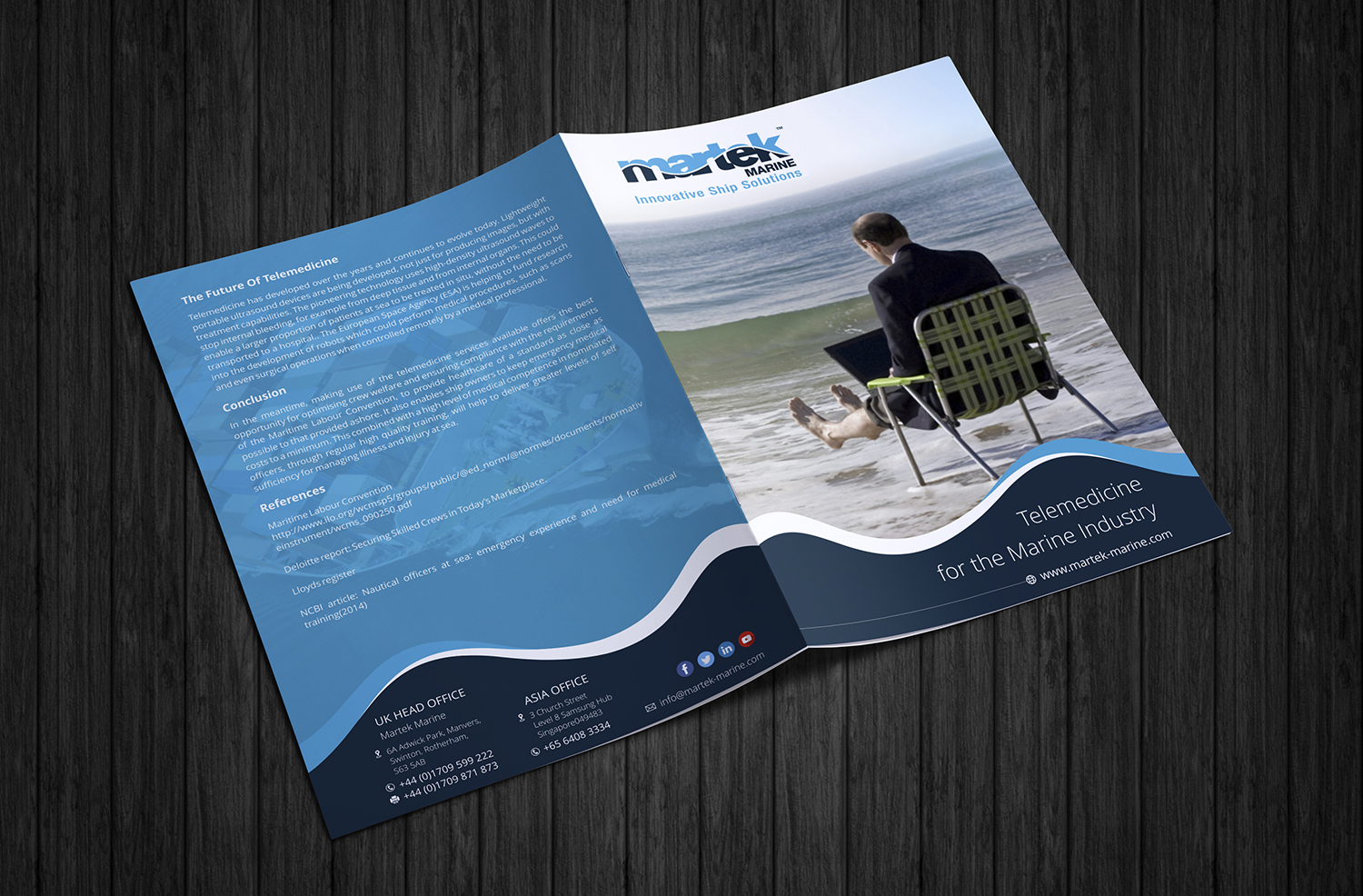Brochure Design by ecorokerz for Martek Marine | Design #12814495