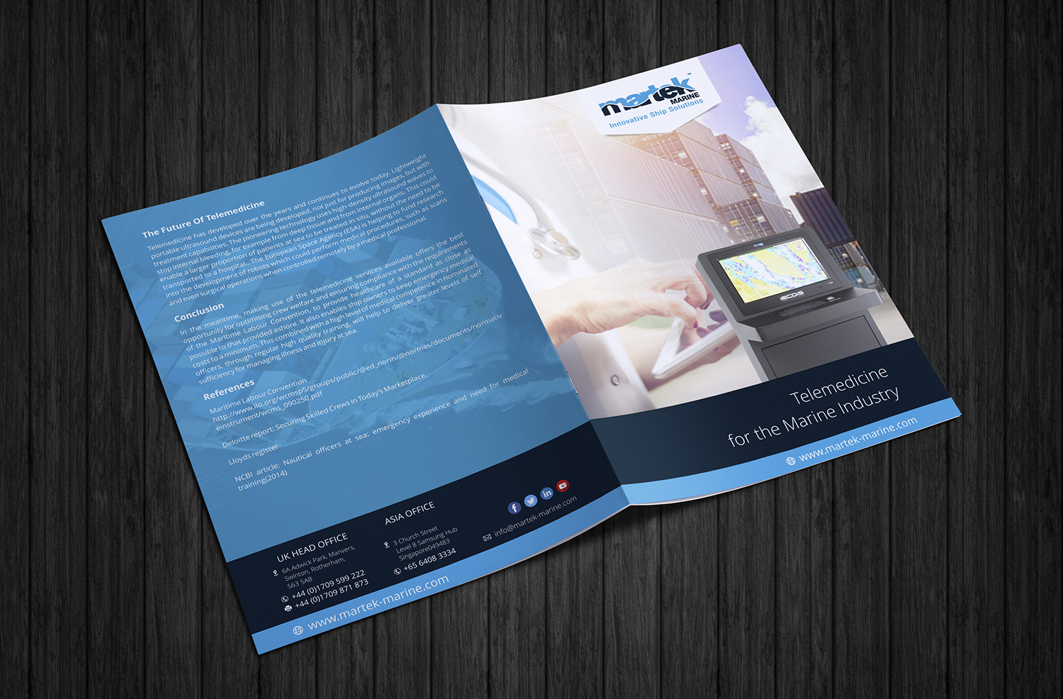 Brochure Design by ecorokerz for Martek Marine | Design #12845725