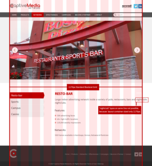 Captive Media Website | Web Design par RupalTechno