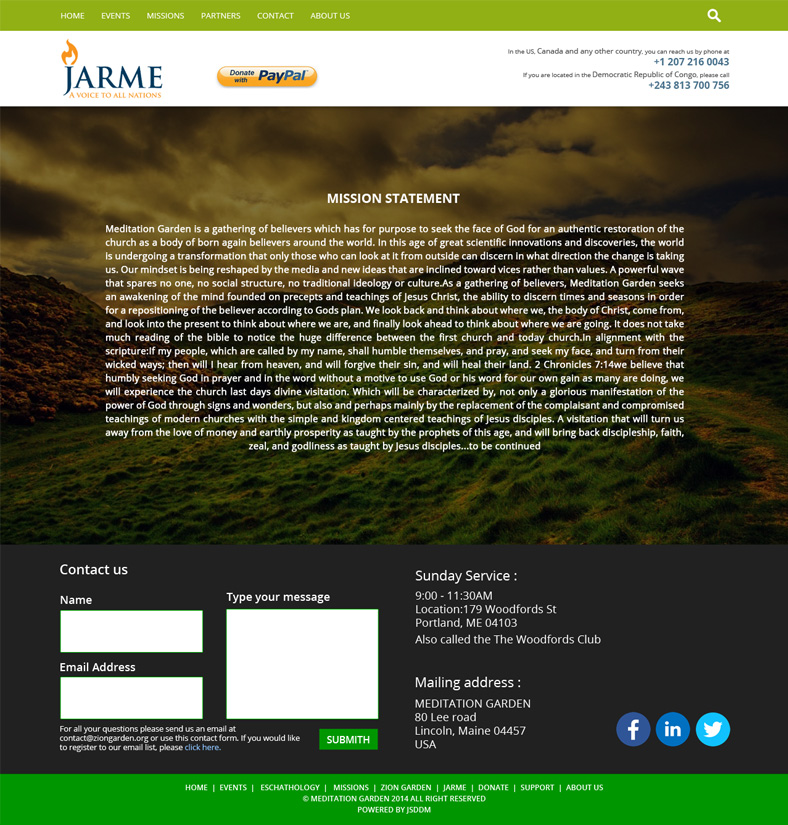 Web Design by Sandaruwan for Meditation Garden | Design #12810323