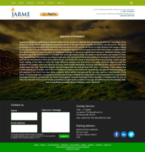 Redesign of Meditation Garden website | Diseño Web por Sandaruwan