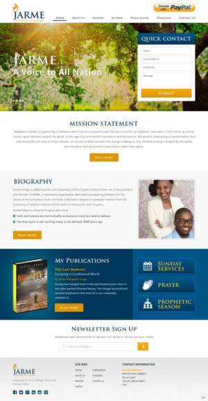 Web Design by pb for Meditation Garden | Design: #12810000