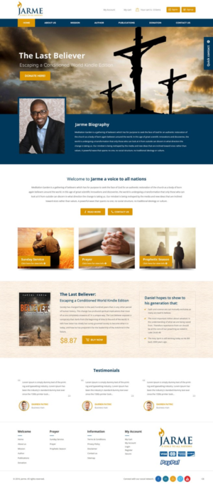 Web Design by pb for Meditation Garden | Design: #12810002