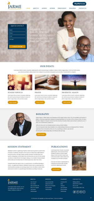 Web Design by pb for Meditation Garden | Design: #12810008