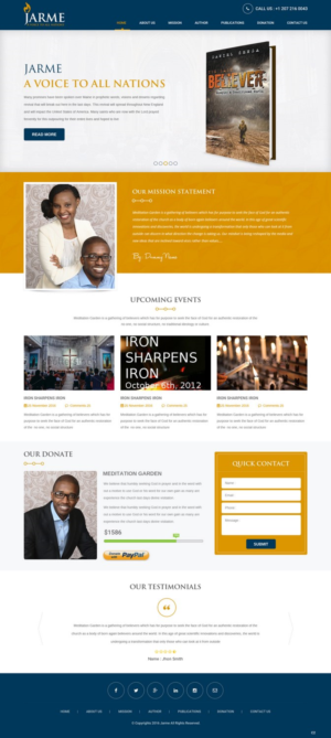 Web Design by pb for Meditation Garden | Design: #12810009