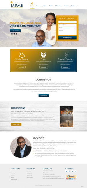 Web Design by pb for Meditation Garden | Design: #12810010