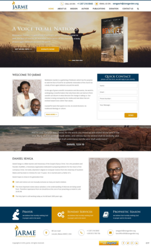 Web Design by pb for Meditation Garden | Design: #12810011
