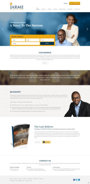 Web Design by pb for Meditation Garden | Design: #12810019