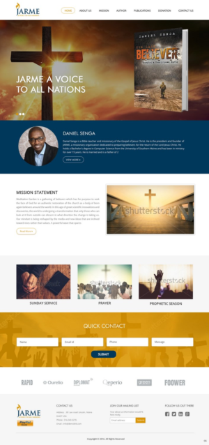 Web Design by pb for Meditation Garden | Design: #12810020