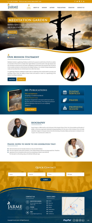 Web Design by pb for Meditation Garden | Design: #12818450