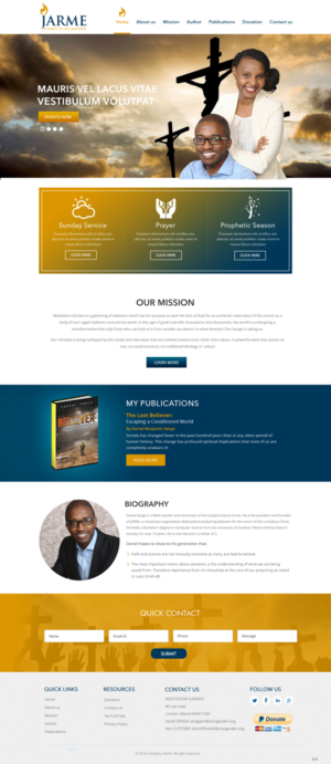Web Design by pb for Meditation Garden | Design: #12818452